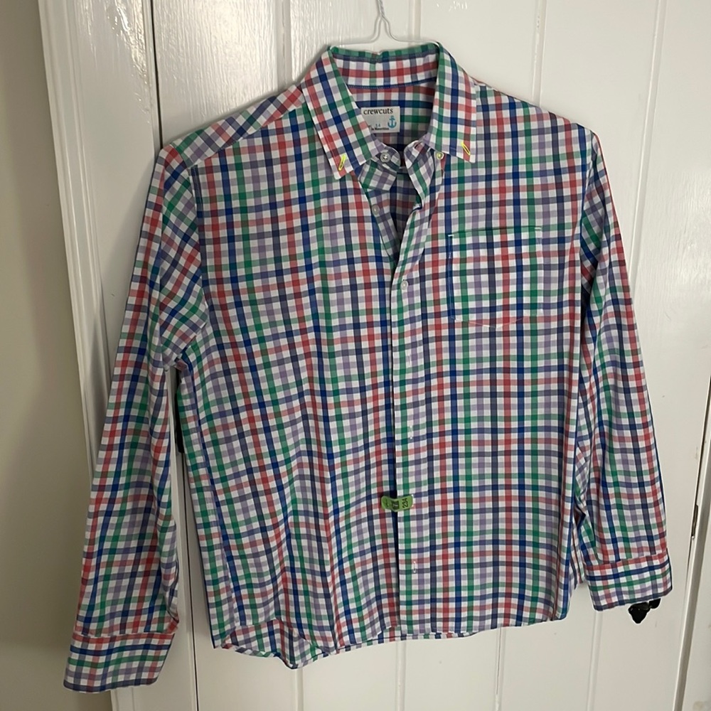 crewcuts Kids Boys Button Down Shirt Size 14